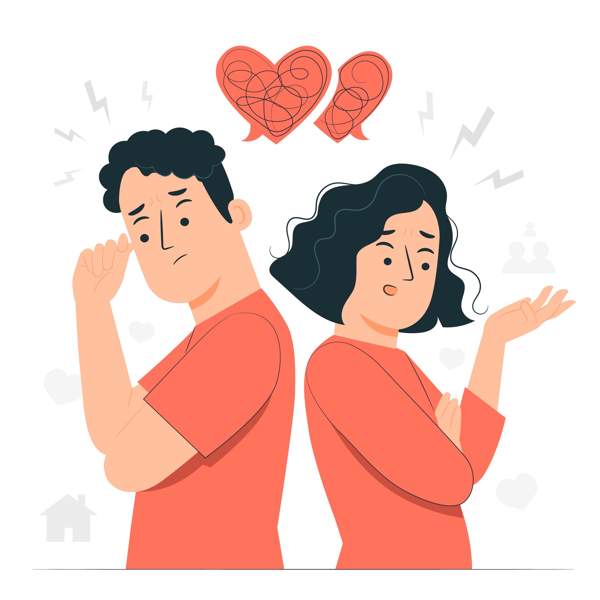 Couple discovering their relationship personality types